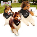 Accesorios para mascotas al por mayor de China impresa personalizado bufanda del pañuelo del perro del animal doméstico